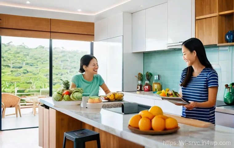 AI 집사 서비스의 사용자 맞춤형 추천 기능 - **Optimizing Schedule and Professional Efficiency:** "A dynamic, modern home office setup bathed...