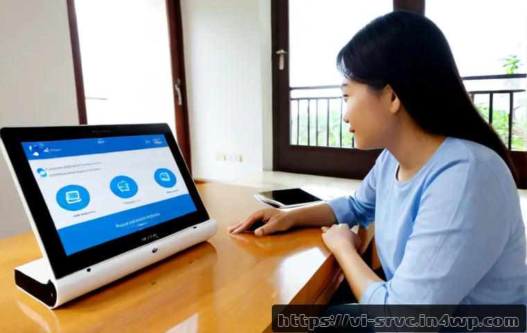 Home 17 AI 집사 서비스의 서비스 품질 관리 - Photorealistic modern Vietnamese apartment in Hanoi, a friendly AI home assistant device on a clean ...